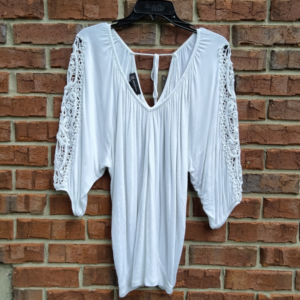 INC Embellished, Crochet Top